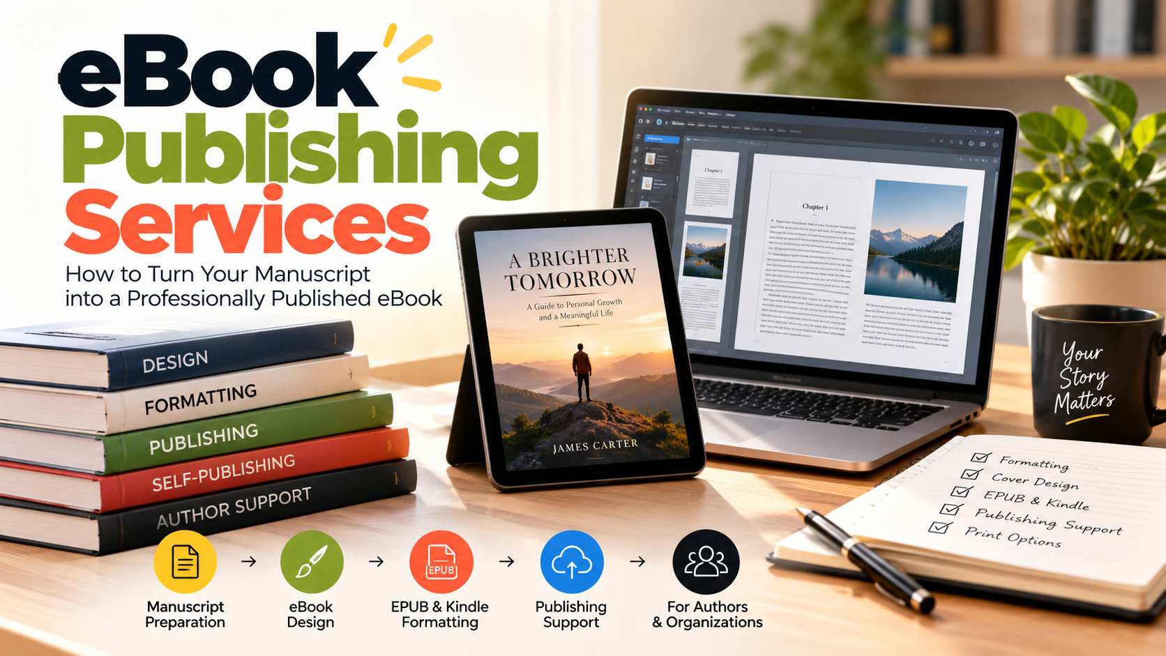 eBook Publishing Services: How to Turn Your Manuscript into a Professionally Published eBook